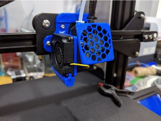 creality ender 3 pro v2 hotend raffreddamento aggiornamento kit 40mm fan condotto 3D print model - Mito3D