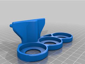 acrilex 3 pot soporte tablero 3d print model - Mito3D