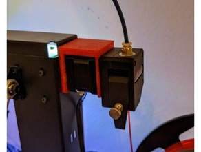 i3 style printer - hand extruder mount 3d print model - Mito3D