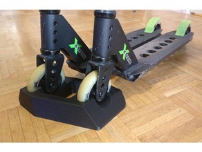twin scooter stand kick trick 3d print model - Mito3D