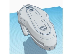 fédération ns type Navette extraterrestre vaisseau spatial sci science fiction scifi vaisseaux spatiaux Star Trek étoile randonnée tng voyageur 3d print model - Mito3D