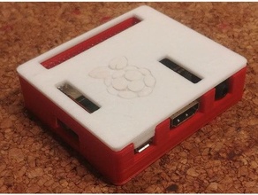 raspberry pi 3a+ case alternate lid logo 3d print model - Mito3D