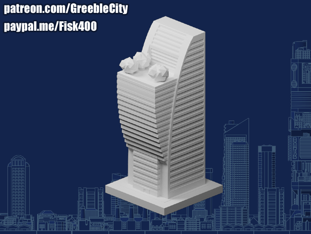 greeblecity arbre balcon 3D print model - Mito3D