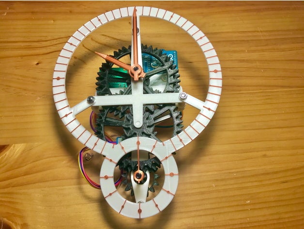 arduino revisado mecánico reloj 3D print model - Mito3D
