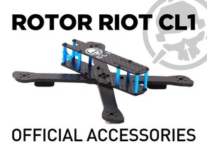 rotor riot cl1 frame accessories antenna drone fpv gopro mount 3d print model - Mito3D