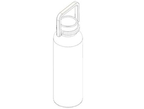 print place water bottle handle tesla 3d print model - Mito3D
