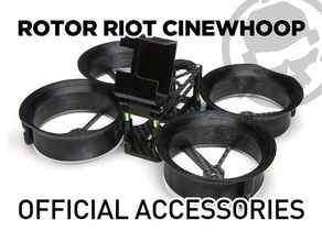 rotor riot dji cinewhoop squirt v2 frame accessories antenna drone fpv gopro mount 3d print model - Mito3D