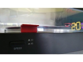 audio technica at lp3 cubierta carcasa funda levantador grabar jugador vinilo 3d print model - Mito3D