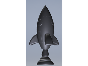rocket ship model rocketship space spaceship vehicle 3d print model - Mito3D