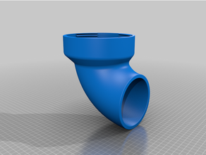 air conditioning hose elbow airconditioner adapter connector 3d print model - Mito3D