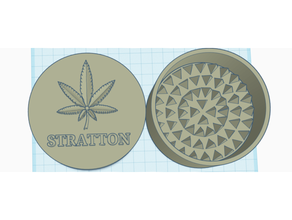 Stratton moedor cannabis maconha erva daninha 3d print model - Mito3D