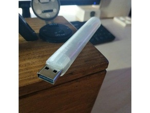 usb led stick light strip 3d print model - Mito3D