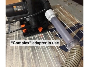 wen track vacuum hose adapter 3d print model - Mito3D