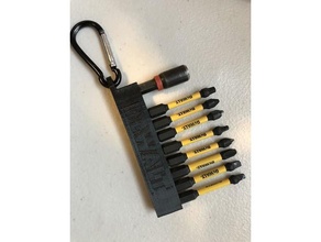 dewalt bit holder bits drill hex tools 3d print model - Mito3D