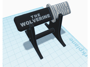 Wolverine USB durum kılıf ayakta durmak hayret Kulp destek erkekler 3d print model - Mito3D