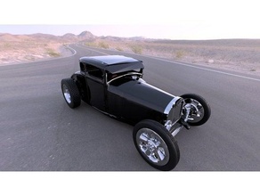 custom hot rod 1932 cummins ford coupe hotrod model 3d print model - Mito3D