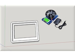 serrage Cadre lcd 150w électronique charge résistance vérificateurs DIY tester tolérance vérifier 3d print model - Mito3D
