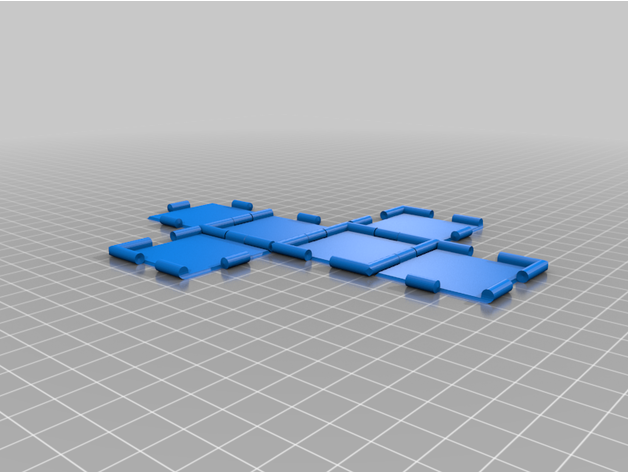 impression endroit pliant cube 05mm liquidation articulé boîte printinplace 3D print model - Mito3D