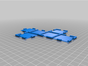 print place folding cube - 05mm clearancce hinged box printinplace 3d print model - Mito3D