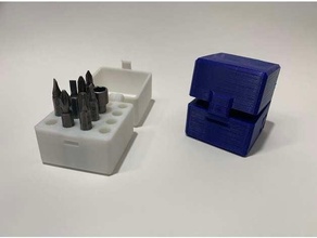 Chave fenda bits caixa impressão colocar organizador 3d print model - Mito3D
