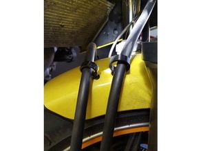freio mangueira grampo Kawasaki er 6n Mangueira linha suporte 6 3d print model - Mito3D