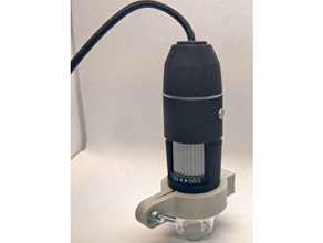 USB microscope supporter base petite portée titulaire soutien 3d print model - Mito3D