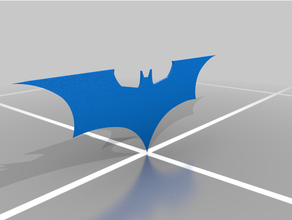 batarang oscuro Caballero batman 3d print model - Mito3D