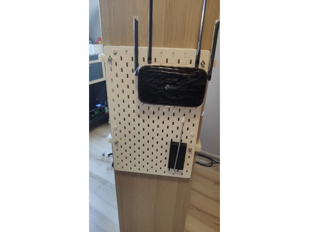 Ikea Skadis lan Router montieren tp link 3D print model - Mito3D