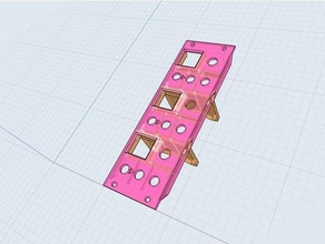 8hp ali fx3 eurorack panel 3d print model - Mito3D