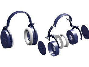 caseiro Bluetooth fones ouvido faça Hi Fi recarregável alto falante fio 3d print model - Mito3D
