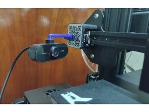 webcam support ender3 pro 3d print timelapse camera mount web ender 3 octoprint pi raspberry spherical wsdcam 3d print model - Mito3D