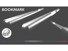 bookmark 3d print model - Mito3D
