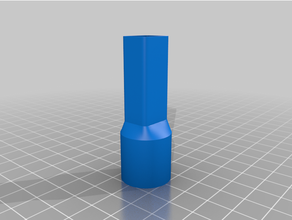 règle gonfleur pompe adaptateur 25 mm interne diamètre tuyau 3d print model - Mito3D