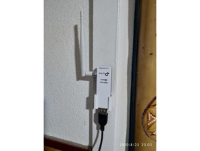 wifi usb tp-link support antena hanger soporte 3d print model - Mito3D
