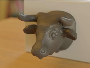 bull head statue 3d print model - Mito3D
