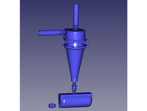 cyclone water filter acqua vacuum filtro hydraulic idraulica sand tube 3d print model - Mito3D