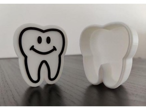 bébé dents espace rangement boîte 3d print model - Mito3D