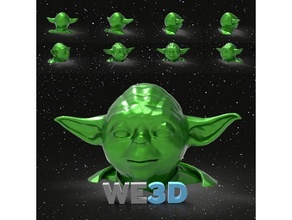 star wars - yoda bust model sculp starwars we3duk 3d print model - Mito3D