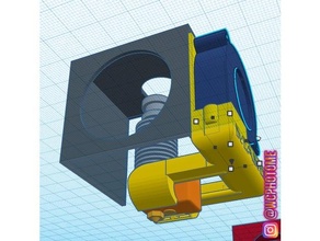 anycubic Chiron 5015 v6 Vulkan Kühler Ventilator Leitung Kühlung e3d 3d print model - Mito3D