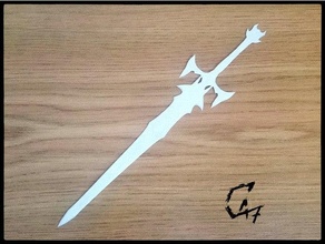 bloodwars two-handed sword bookmarks book bookmark browser c47 game mark miecz handed vampires zakadka 3d print model - Mito3D