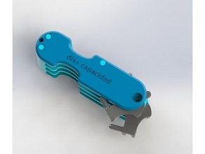 porta llaves tipo victorinox keyholder llavero rehabilitation spinal cord injury 3d print model - Mito3D