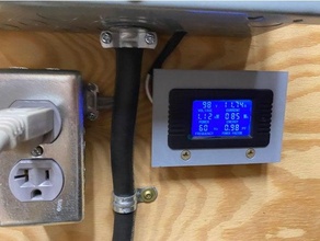 amperometro voltmetro montaggio staffa 3d print model - Mito3D
