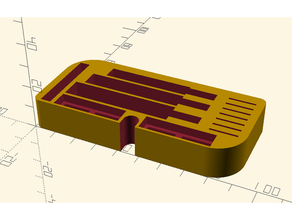 usb box inlay micro sd card holder storage stick 3d print model - Mito3D