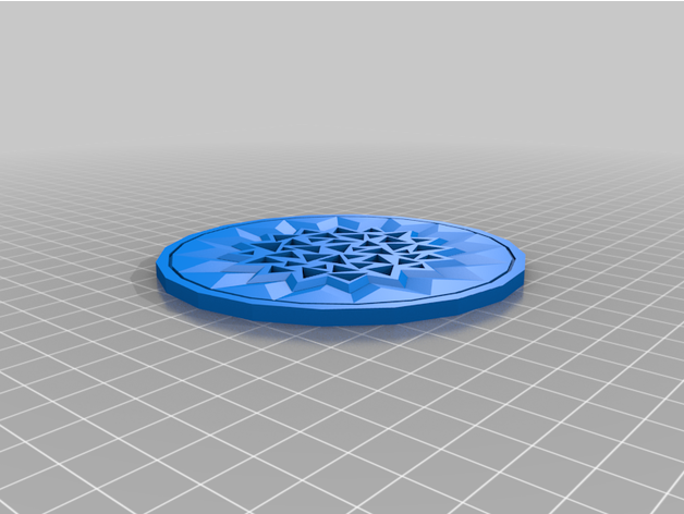 coaster derp 3D print model - Mito3D