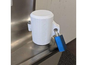 bebendo fonte fechadura banheiro cadeado Serviços utilidade pública água garrafa 3d print model - Mito3D