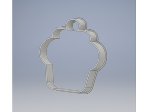 cupcake - cookie cutter baking 3d print model - Mito3D