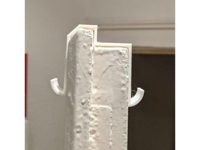 doublesided door hook profile simple specific 3d print model - Mito3D