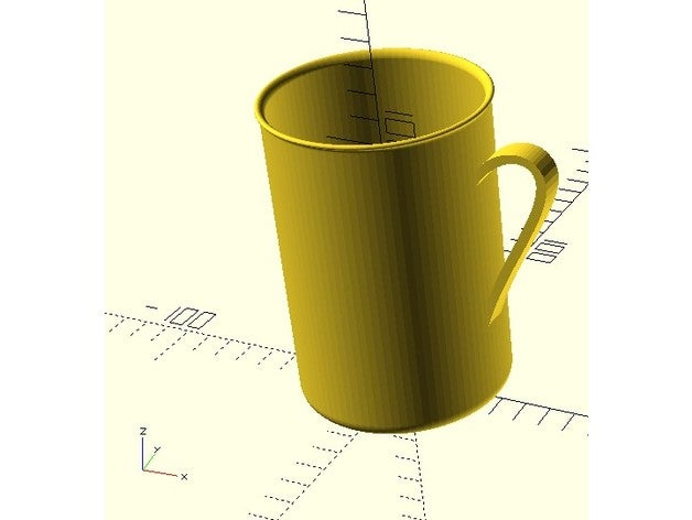 tasse cacao café froid boissons chaud jus limonade 3D print model - Mito3D