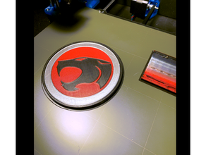 multimateriale thundercats logo sottobicchiere 3d print model - Mito3D