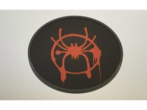 malzemeli mil moral Örümcek Adam logo bardak altlığı hayret 3d print model - Mito3D